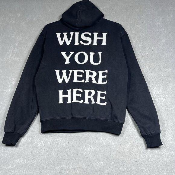 Travis Scott Sweatshirt Size Small Black Astroworld Wish You Were Here Hoodie - Picture 7 of 10